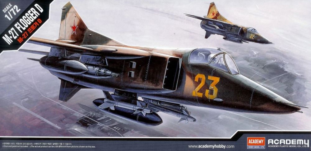 1/72 MiG27 Flogger D Fighter Plastic Model Kit (ACY12455)