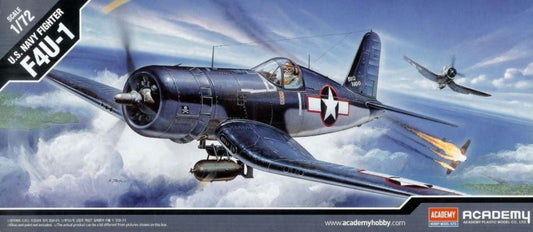 1/72 F4U1 Corsair USN Fighter Plastic Model Kit (ACY12457)