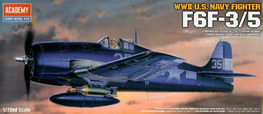 1/72 F6F3/5 Hellcat USN Fighter Plastic Model Kit (ACY12481)