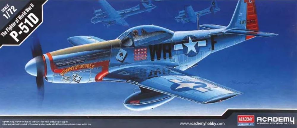 1/72 P51D Mustang US Army Fighter Plastic Model Kit (ACY12485)