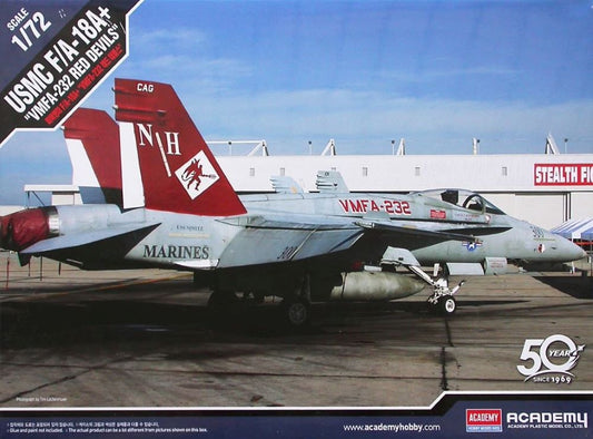 1/72 F/A18A+ VMFA232 Red Devils USMC Fighter (Limited Edition) Plastic Model Kit (ACY12520)