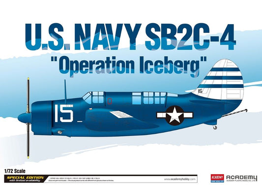 1/72 SB2C4 Operation Iceberg USN Bomber (Special Edition Limited Run) Plastic Model Kit (ACY12545)