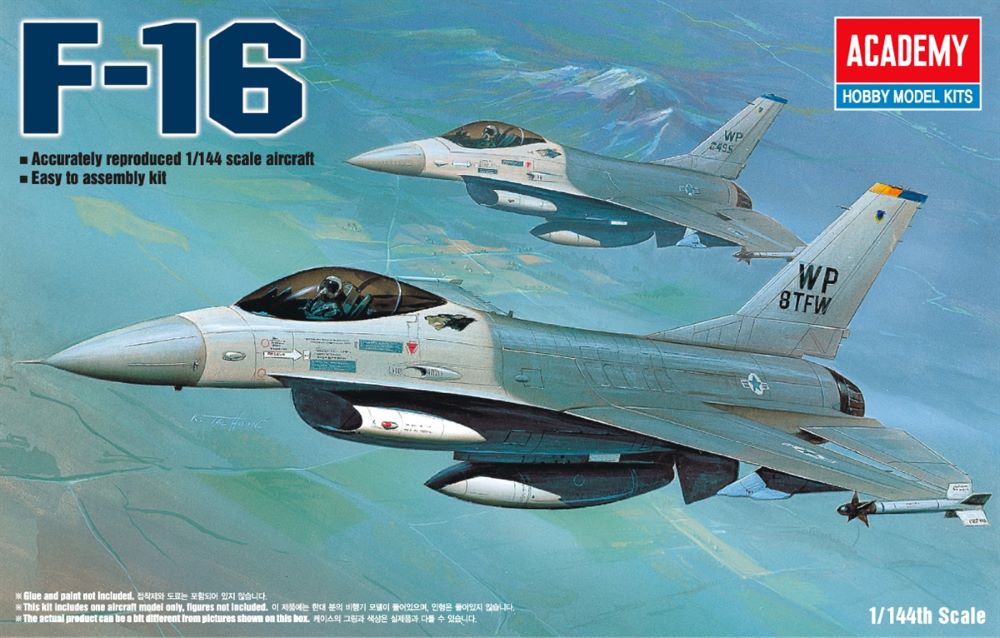 1/144 F16A/C Falcon Fighter Plastic Model Kit (ACY12610)