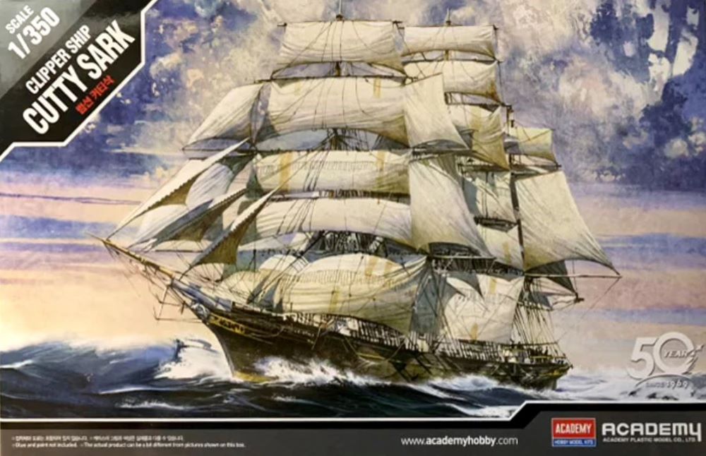 1/350 Cutty Sark Sailing Ship Plastic Model Kit (ACY14110)