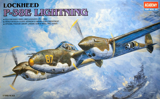 1/48 Lockheed P-38E Lightning Plastic Model Kit (ACY2144)