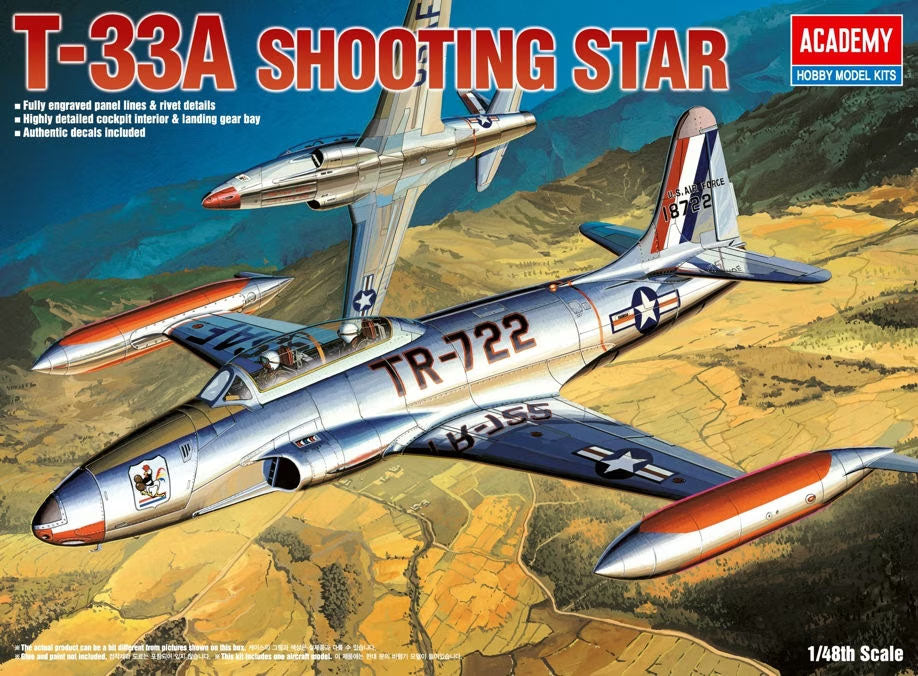 1/48 T-33A Shooting Star Plastic Model Kit (ACY2185)