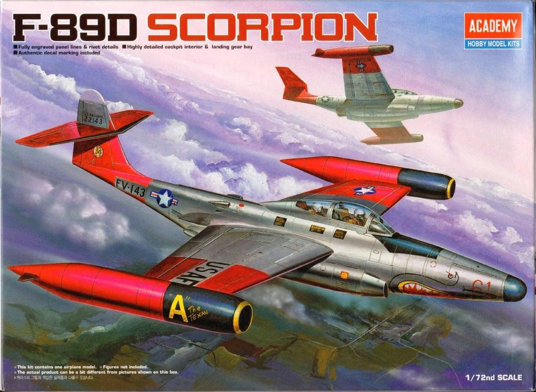 1/72 F-89D Scorpion U.S. Air Force Plastic Model Kit (ACYS1203 ...