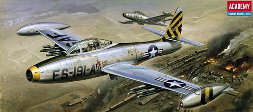 1/72 F-84 E/G Thunderjet Plastic Model Kit (ACYS1617)