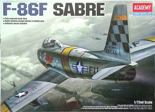 1/72 North American F-86F Sabre Plastic Model Kit (ACYS1629)