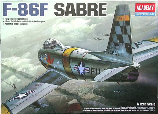 1/72 North American F-86F Sabre Plastic Model Kit (ACYS1629)