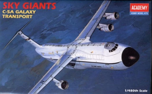 1/480 C-5A Galaxy Transport USAF Plastic Model Kit (ACYS1696)