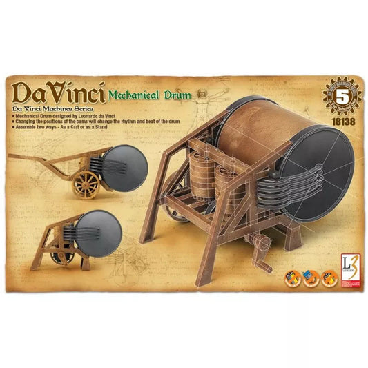 Leonardo da Vinci's Mechanical Drum Plastic Model Kit (ACYS18138)