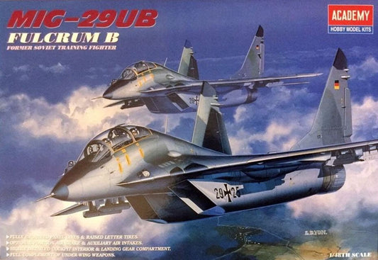 1/48 MiG-29UB Fulcrum B Former Soviet Training Fighter Plastic Model Kit (ACYS2119)