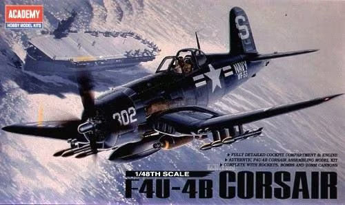 1/48 F4U-4B Corsair USA Plastic Model Kit (ACYS2124)