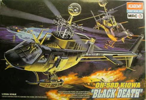 1/35 OH-58D Kiowa "Black Death" Plastic Model Kit (ACYS2195)