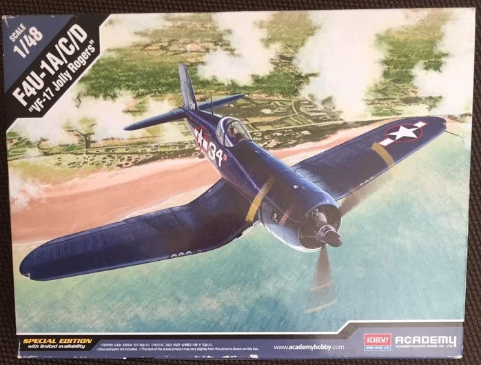 1/48 F4U-1A/C/D "VF-17 Jolly Rogers" Special Edition Plastic Model Kit (ACYS2293)
