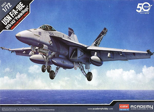 1/72 USN F/A-18E VFA-143 "Pukin Dogs" Plastic Model Kit (ACYS2547)
