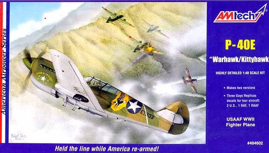 1/48 P-40E "Warhawk/Kittyhawk"  Plastic Model Kit (AEH489201)