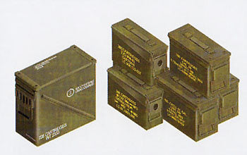 1/35 .30/.50 Caliber 40mm Modern US Ammo Boxes & Belts Plastic Model Kit (AFV35035)