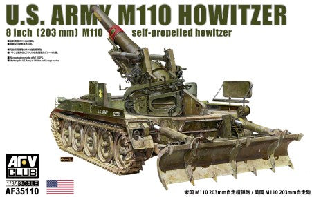 1/35 US Army M110 203mm 8-inch Self-Propelled Howitzer Plastic Model Kit (AFV35110)