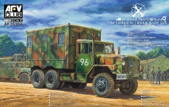 1/35 M109A3/M185A3 2.5-Ton 6x6 Shop Van Plastic Model Kit (AFV35304)