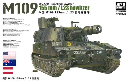 1/35 US M109 155mm/L23 Self-Propelled Howitzer Plastic Model Kit (AFV35329)