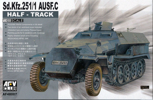 1/48 Sd.Kfz. 251/1 Ausf. C Plastic Model Kit (AFV48007)