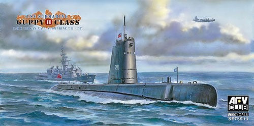 1/350 USN Guppy II Class Submarine Plastic Model Kit (AFV73513)