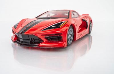 HO Corvette C8 (Torch Red) Mega G+ Slot Car (AFX22011)