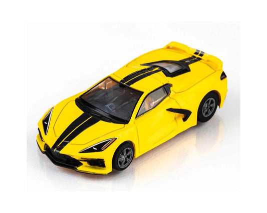 HO Corvette C8 Accelerated Yellow Slot Car (AFX22013)