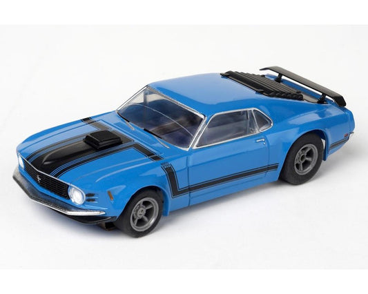 HO Mustang Boss 302 (Blue) Mega G+ Slot Car (AFX22026)