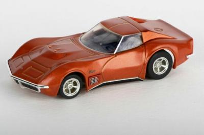 HO 1971 Corvette 454 (Orange Metallic) Mega G+ Slot Car (AFX22047)