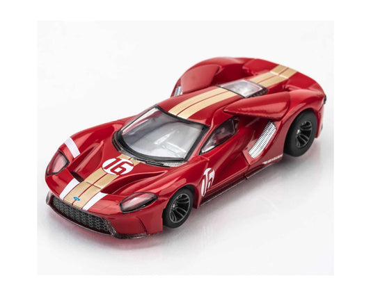 HO Ford GT Heritage #16 Red Slot Car (AFX22067)