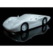 HO Ford GT40 MK IV (White Paintable) Mega G+ Slot Car (AFX22070)