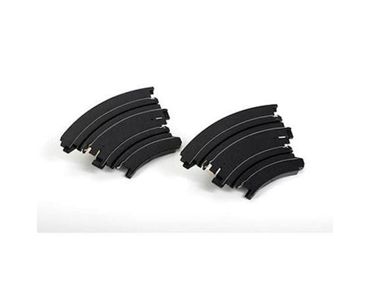 HO Slot Car Track, Curve 6" 1/8 Pair (AFX70611)