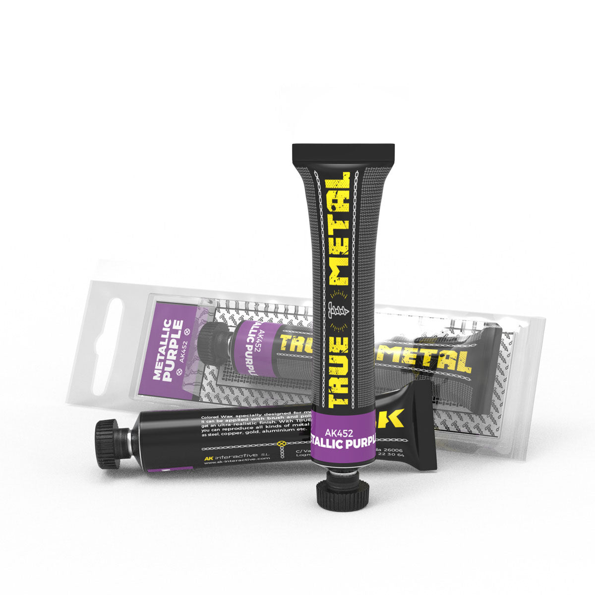 True Metal Wax Metallic Purple 20m; Tube (AKI452)