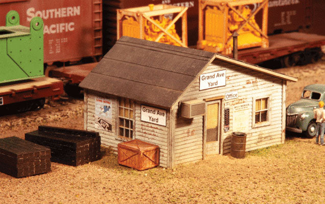 HO Grand Avenue Yard Office LASERkit 3.5"x2.5"x2" (AMB795)
