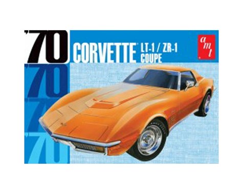 1/25 1970 Chevy Corvette Coupe Plastic Model Kit (AMT1097)