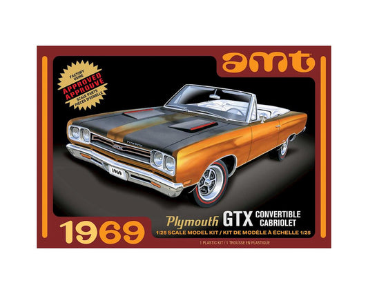 1/25 1969 Plymouth GTX Convertible 2T Plastic Model Kit (AMT1137M)