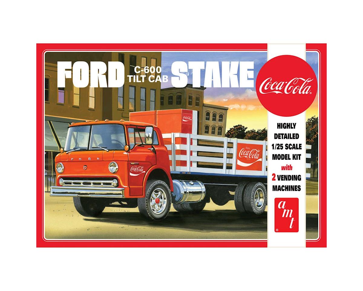 1/25 Ford C600 Stake Bed with Coca-Cola Machine Plastic Model Kit (AMT1147)