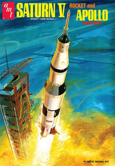 1/200 Saturn V Rocket Plastic Model Kit (AMT1174)