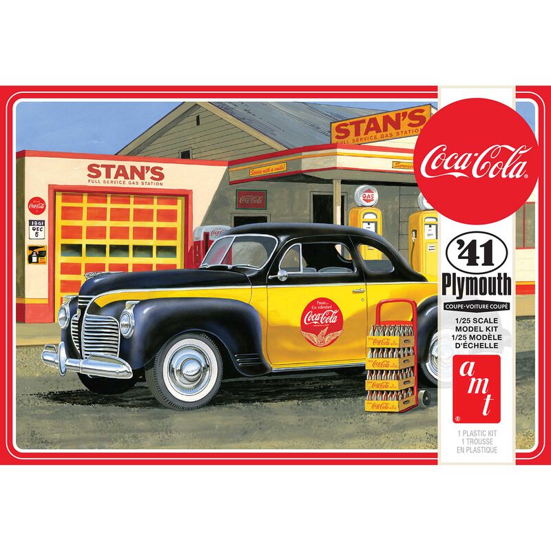 1/25 1941 Plymouth Coupe Coca-Cola Plastic Model Kit (AMT1197M)