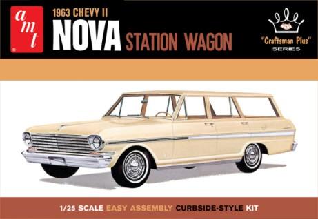 1/25 1963 Chevy II Nova Station Wagon Plastic Model Kit (AMT1202)