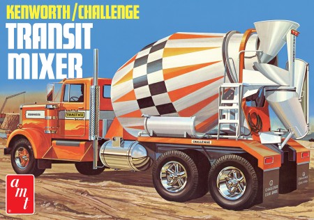 1/25 Kenworth Challenge Transit Cement Mixer Plastic Model Kit (AMT1215)