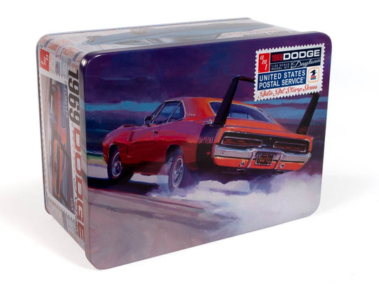 1/25 1969 Dodge Charger Daytona USPS Stamp Collector Tin Plastic Model Kit (AMT1232)