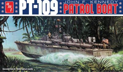 1/64 John F. Kennedy PT-109 Patrol Boat Plastic Model Kit (AMT1233)