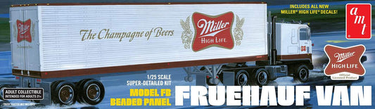 1/25 Fruehauf 40' Semi Trailer Miller Beer Plastic Model Kit (AMT1234)