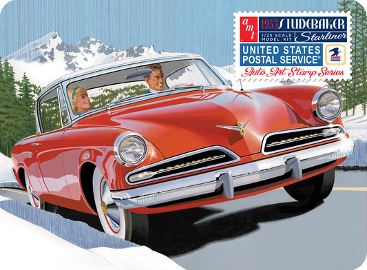 1/25 1953 Studebaker Starliner USPS Stamp Collector Tin Plastic Model Kit (AMT1251)