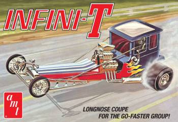 1/25 Infini-T Longnose Coupe Drag Car Plastic Model Kit (AMT1258)