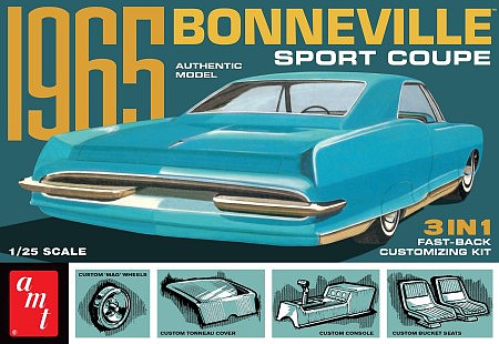 1/25 1965 Pontiac Bonneville Sport Coupe Plastic Model Kit (AMT1260)